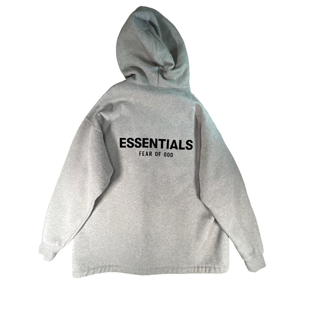 Fear of God Essentials Men's Relaxed Oversized Dark Oatmeal Hoodie Size Small
